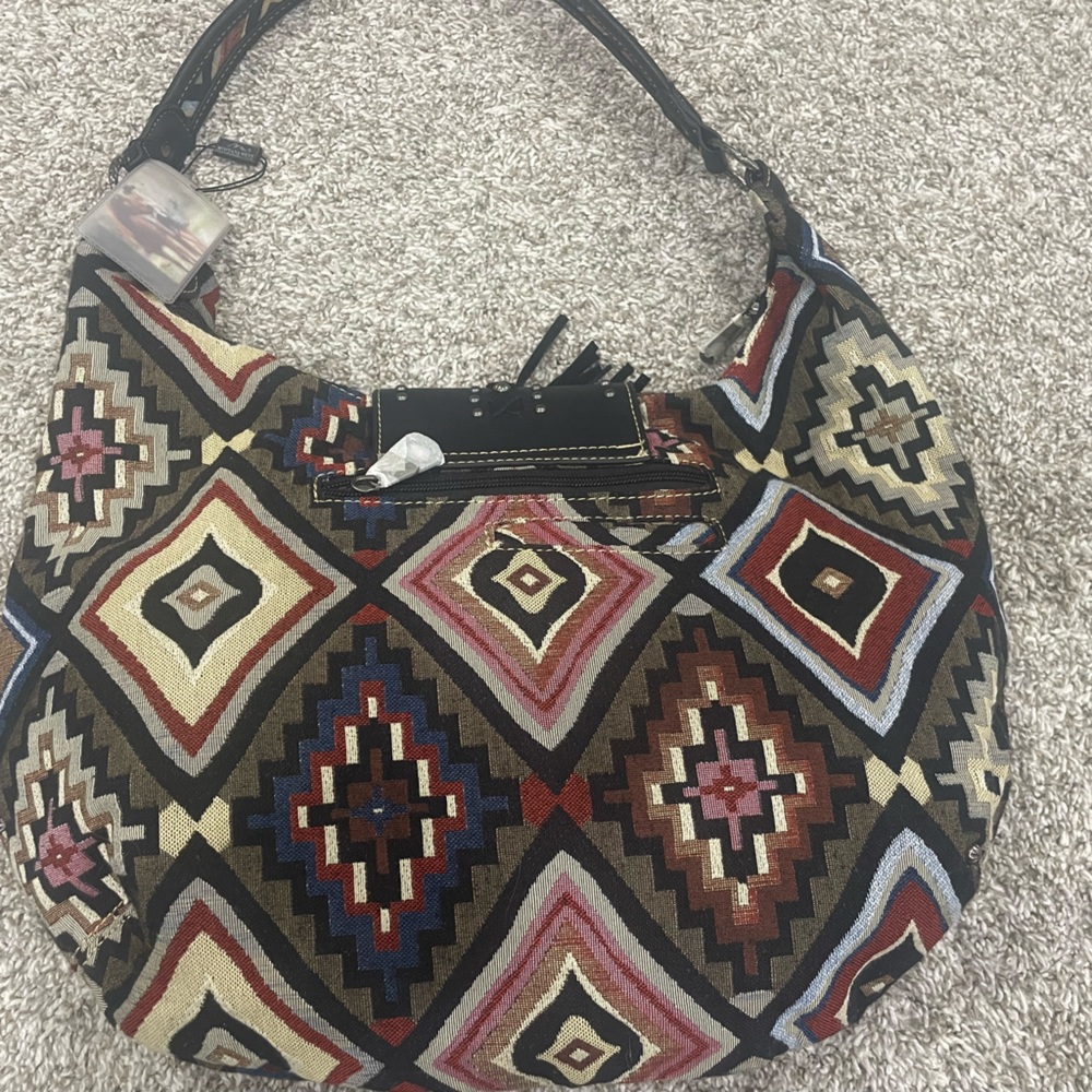 Montana West Multicolor Geometric Hobo Bag - Picture 6 of 8